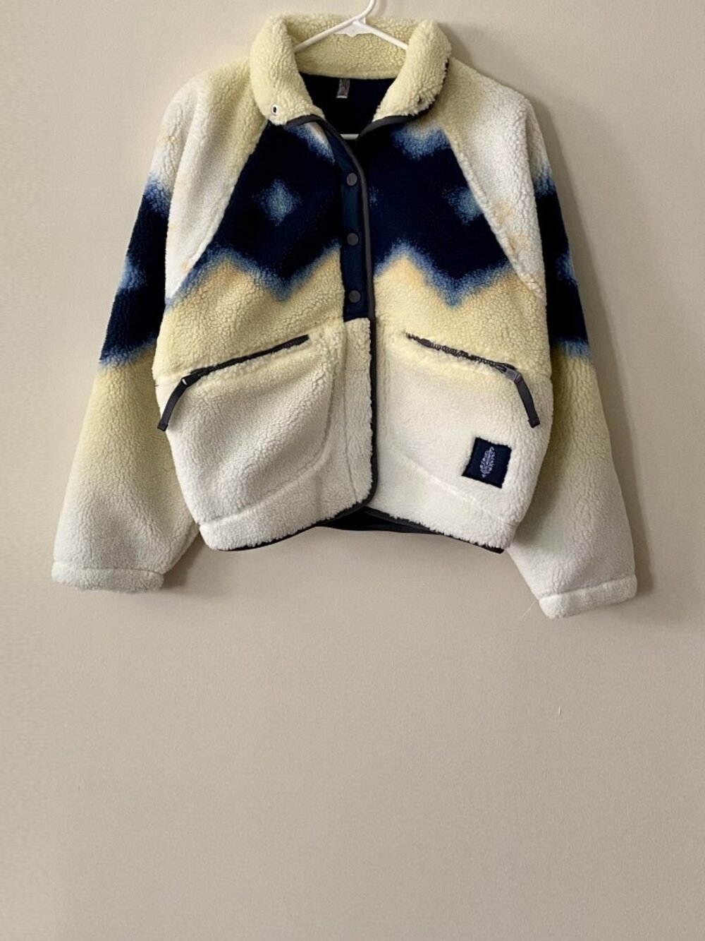 Free People Movement Hit The Slopes Printed Fleece Jacket NWOT - Picture 5 of 9